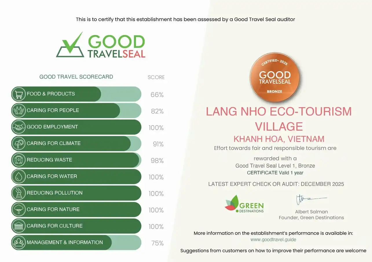 Làng Nhỏ - Mô hình “Pop up resort” nhận chứng nhận Good Travel Seal - 1